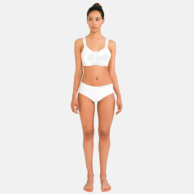 Gevoerde High D Cup Sportbeha - Wit