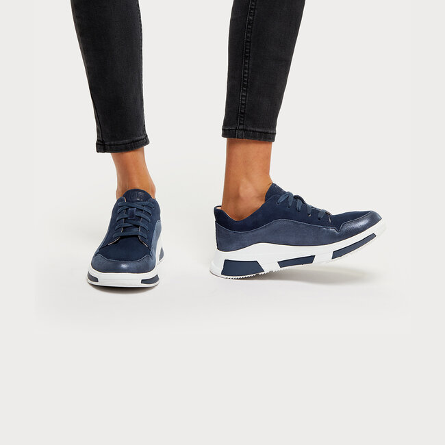 Freya Sneakers voor Vrouwen - Suède - Blauw