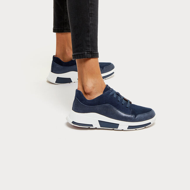 Freya Sneakers voor Vrouwen - Suède - Blauw