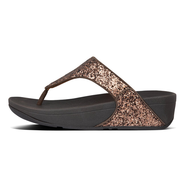 Lulu Glitter Toe-Thongs Slippers voor Vrouwen  - Bruin