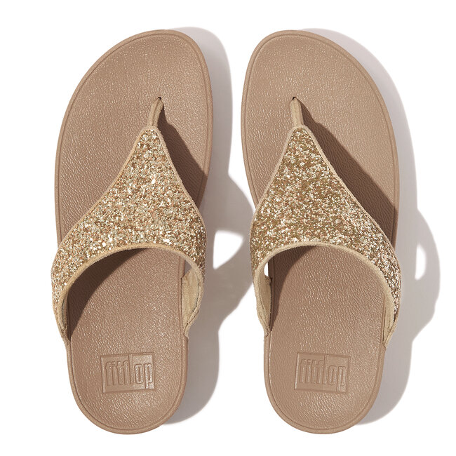 FitFlop Lulu Glitter Toe-Thongs PU Glitter