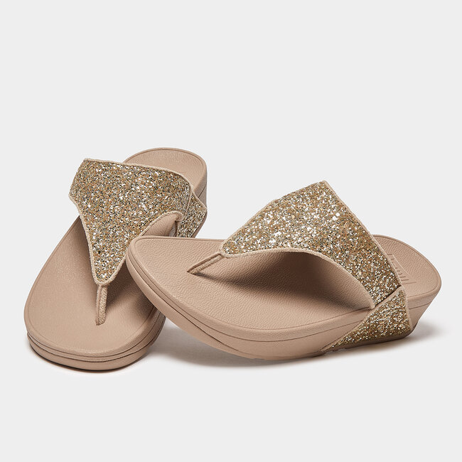 FitFlop Lulu Glitter Toe-Thongs PU Glitter