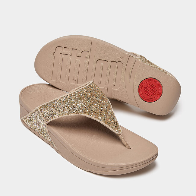 FitFlop Lulu Glitter Toe-Thongs PU Glitter