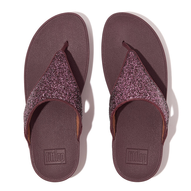 FitFlop™ Lulu Glitter Toe-Thongs PU Glitter