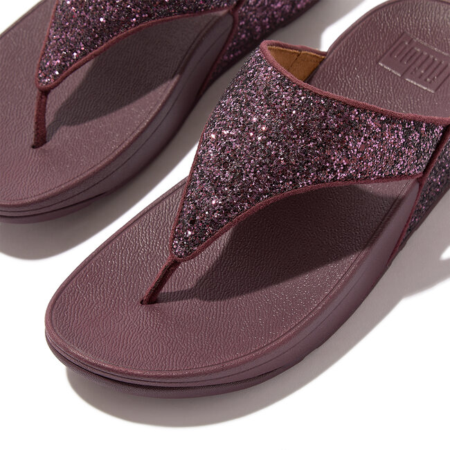 FitFlop™ Lulu Glitter Toe-Thongs PU Glitter