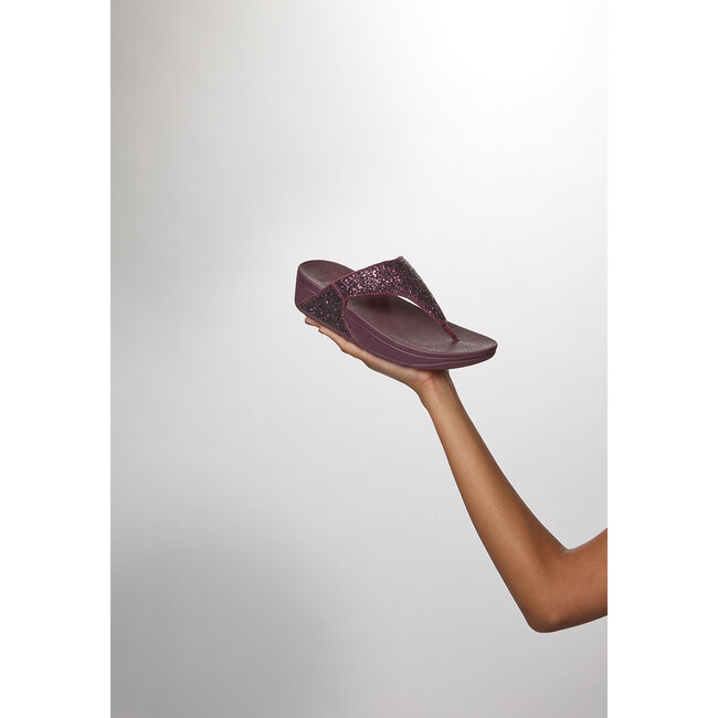 FitFlop™ Lulu Glitter Toe-Thongs PU Glitter