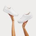 Rally Sneakers voor Vrouwen - Leder - Wit