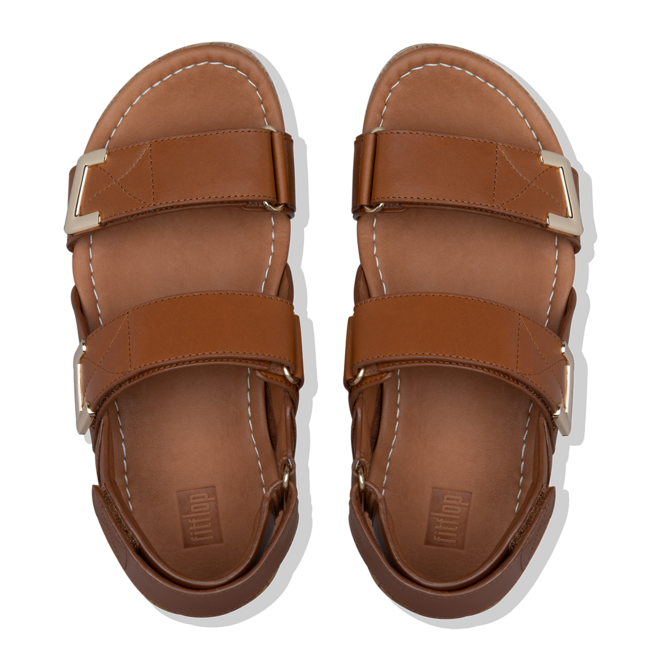 Remi Adjustable Back-Strap Sandals Leather