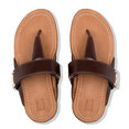 Remi Verstelbare Toe-Thongs Slippers voor Vrouwen - Leder - Bruin