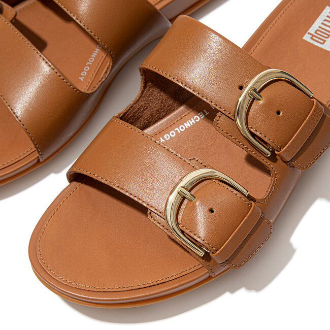 Graccie Slides voor Vrouwen - Leder - Bruin