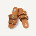 Graccie Slides voor Vrouwen - Leder - Bruin