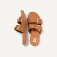 Graccie Slides voor Vrouwen - Leder - Bruin