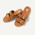 Graccie Slides voor Vrouwen - Leder - Bruin