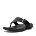 Graccie Toepost Slippers voor Vrouwen - Leder - Zwart