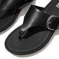 Graccie Toepost Slippers voor Vrouwen - Leder - Zwart