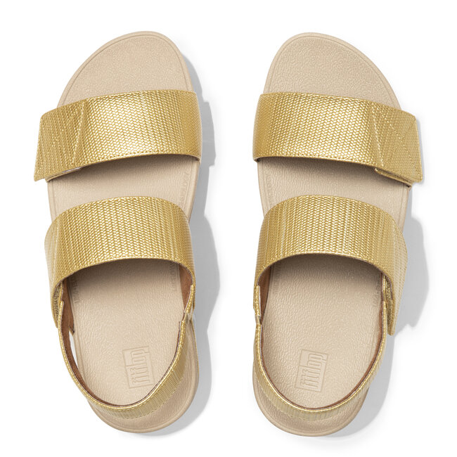 Mina Textured Glitz Back-Strap Sandals