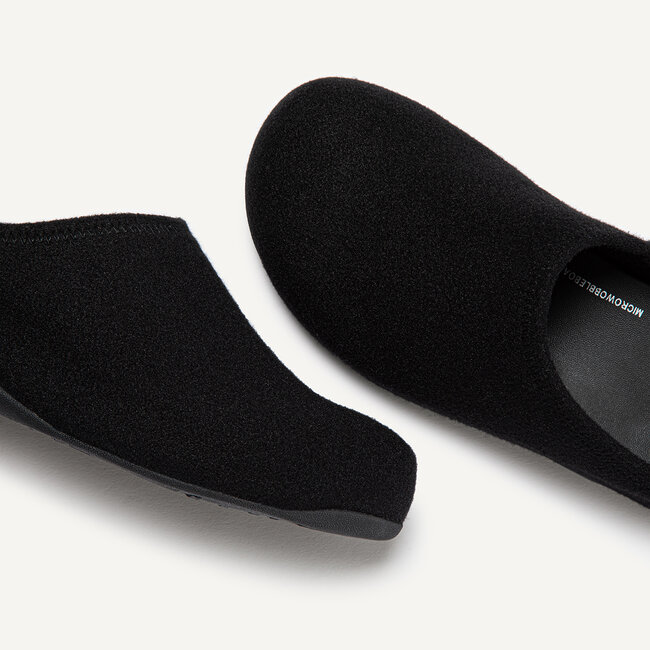 FitFlop Shuv  pantoffels  sloffen zwart  comfortabel  Microwobbleboard-zool technologie