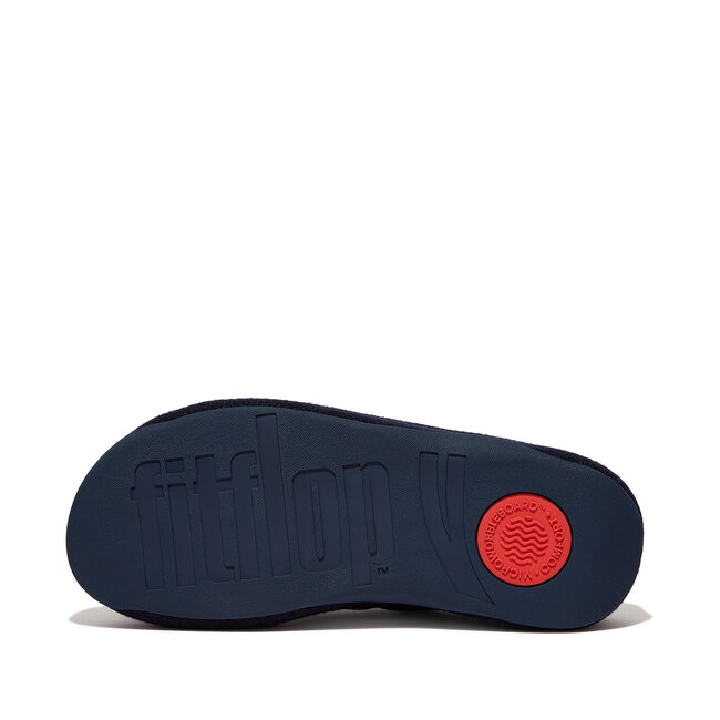 FitFlop Shuv - pantoffels - sloffen - donkerblauw - comfortabel - Microwobbleboard-zool technologie