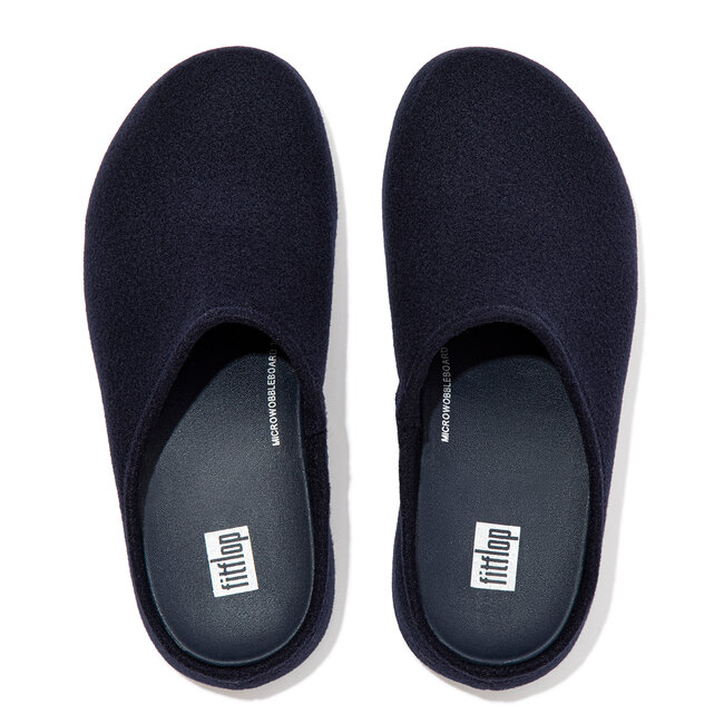 FitFlop Shuv - pantoffels - sloffen - donkerblauw - comfortabel - Microwobbleboard-zool technologie