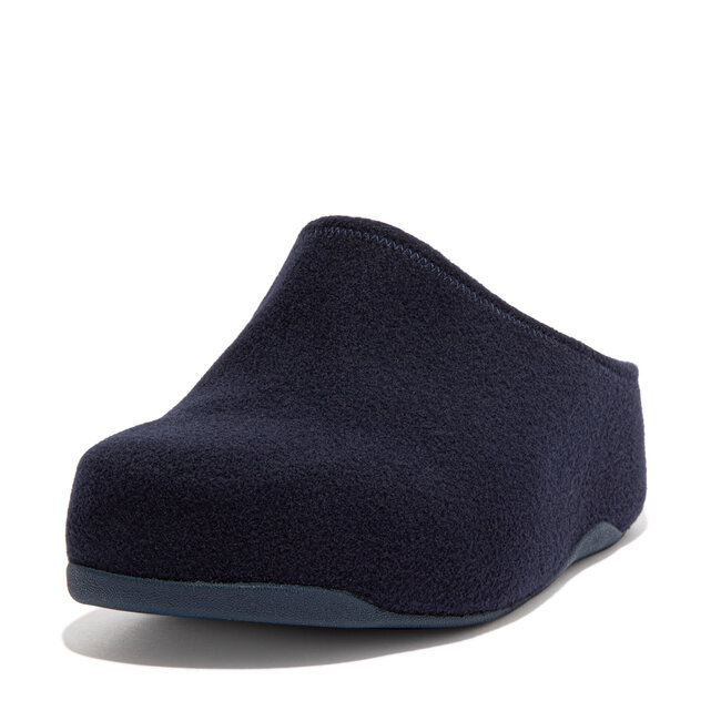 FitFlop Shuv - pantoffels - sloffen - donkerblauw - comfortabel - Microwobbleboard-zool technologie