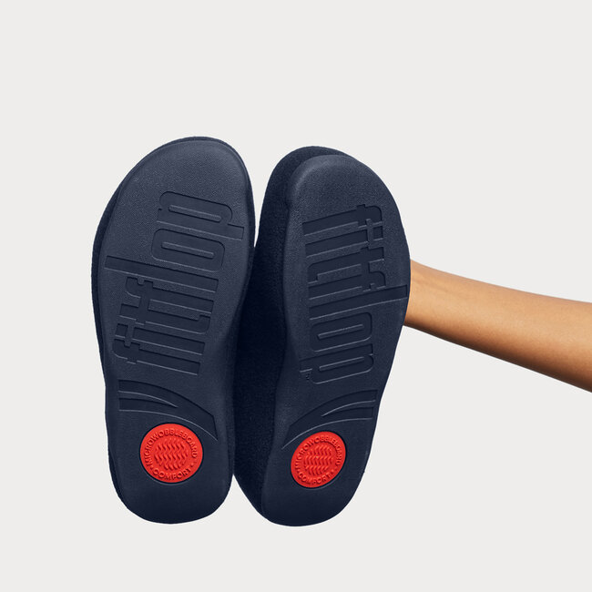 FitFlop Shuv - pantoffels - sloffen - donkerblauw - comfortabel - Microwobbleboard-zool technologie