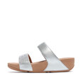 FitFlop Lulu Dames Slide - Zilver - Met Glitters en Sierstenen
