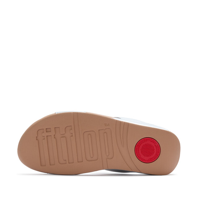FitFlop Lulu Dames Slide - Zilver - Met Glitters en Sierstenen