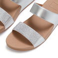 FitFlop Lulu Dames Slide - Zilver - Met Glitters en Sierstenen
