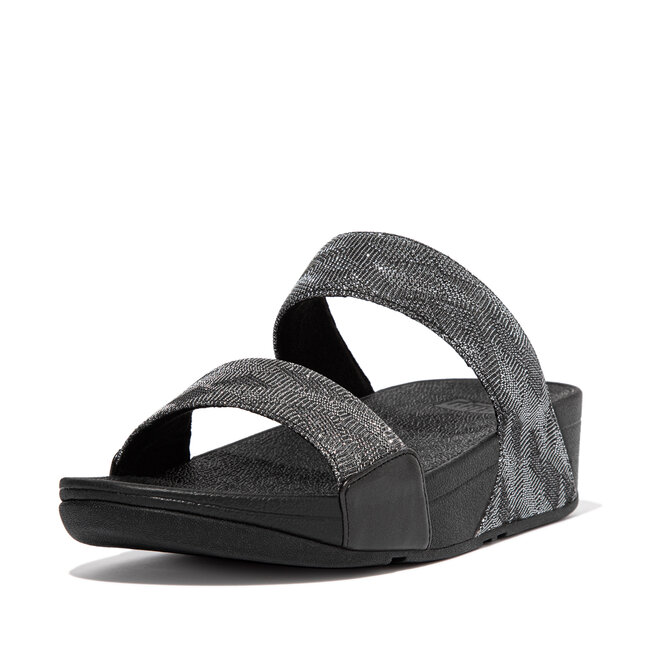 Lulu Geo Glitz Sloffen Pantoffels voor Vrouwen  - Zwart