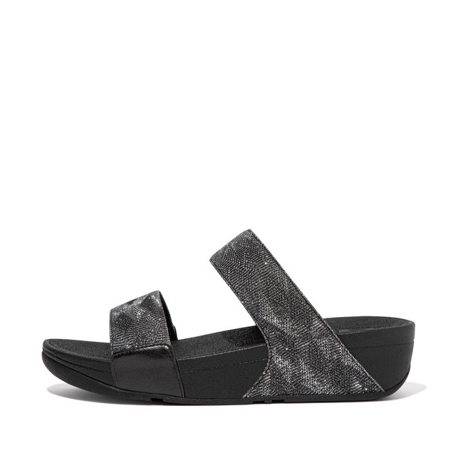 Lulu Geo Glitz Sloffen Pantoffels voor Vrouwen  - Zwart