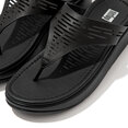 Lulu Geo Laser Sleek Toepost Slippers voor Vrouwen - Leder - Zwart