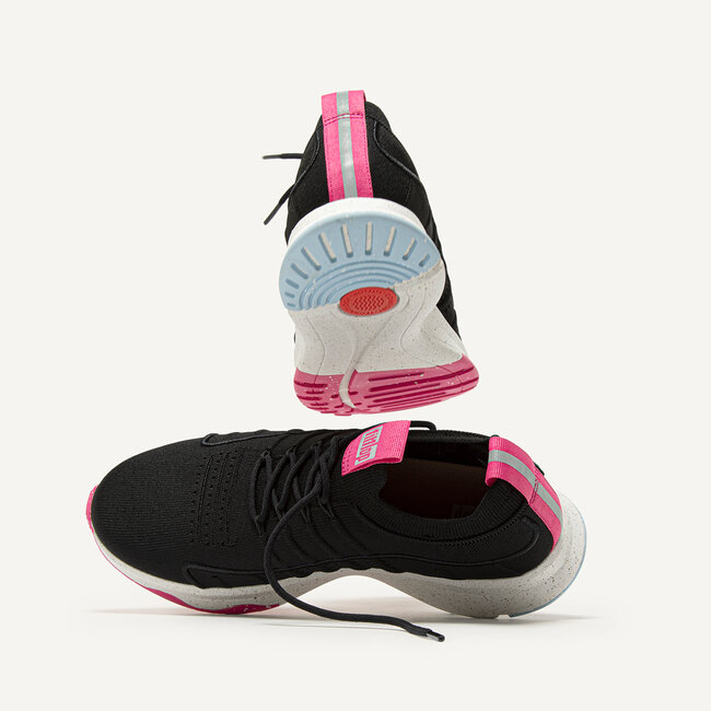 Vitamin Lace Up Active Sneakers voor Vrouwen - Zwart