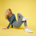 Vitamin Lace Up Active Sneakers voor Vrouwen - Wit