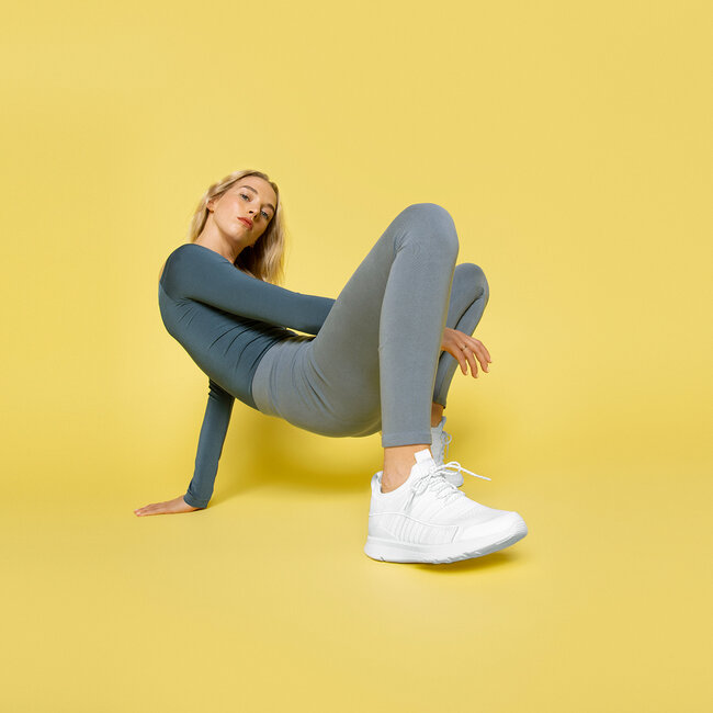 Vitamin Lace Up Active Sneakers voor Vrouwen - Wit