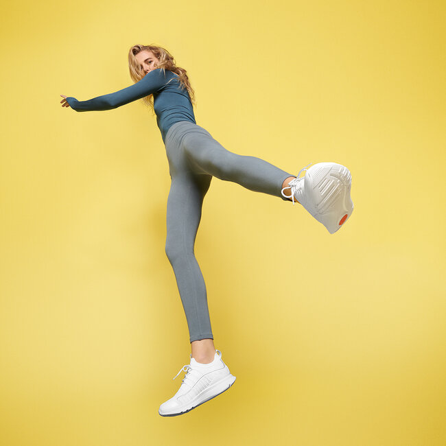 Vitamin Lace Up Active Sneakers voor Vrouwen - Wit