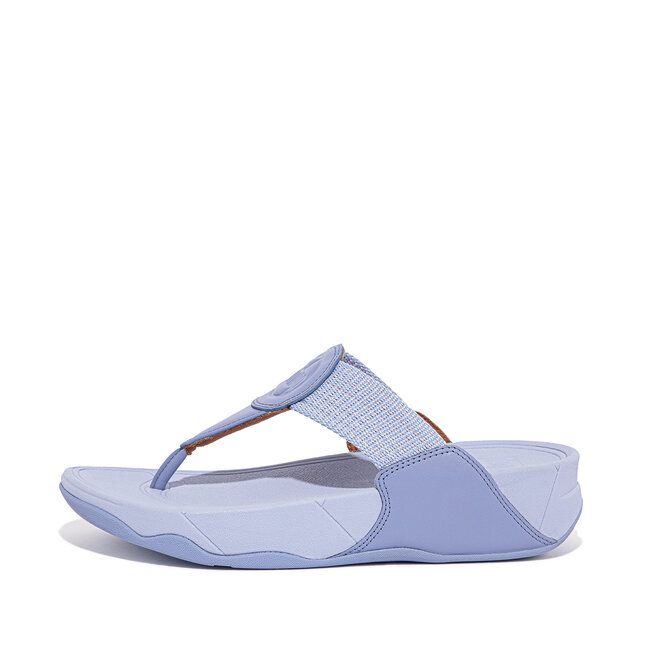 Walkstar Brede Pasvorm Slippers voor Vrouwen - Mix Leder & Synthetisch - Blauw