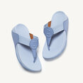 Walkstar Brede Pasvorm Slippers voor Vrouwen - Mix Leder & Synthetisch - Blauw