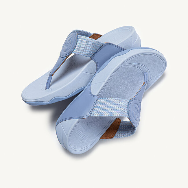 Walkstar Brede Pasvorm Slippers voor Vrouwen - Mix Leder & Synthetisch - Blauw