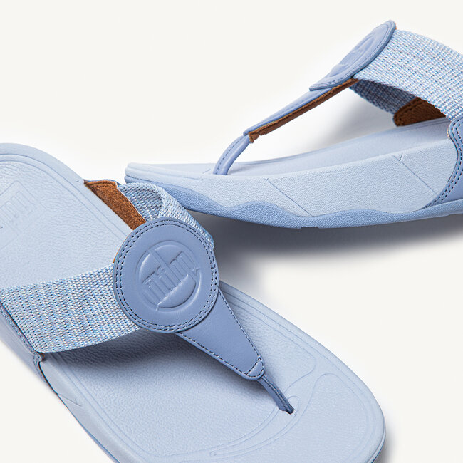 Walkstar Brede Pasvorm Slippers voor Vrouwen - Mix Leder & Synthetisch - Blauw