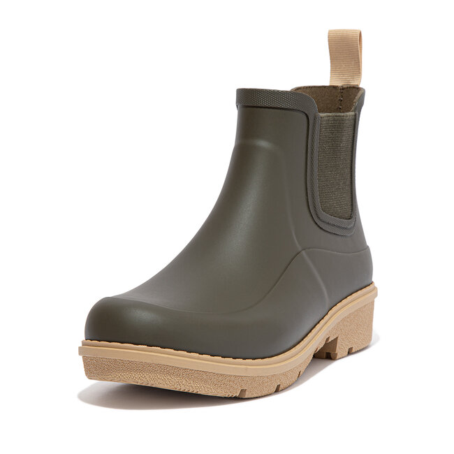 FitFlop Wonderwelly Contrast-Sole Chelsea Boots