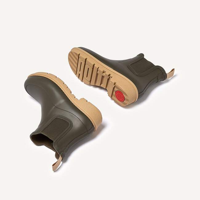 FitFlop Wonderwelly Contrast-Sole Chelsea Boots