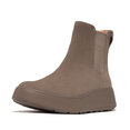 F-Mode Suede Flatform Chelsea Boots