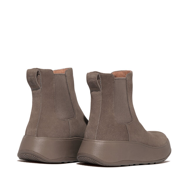 F-Mode Suede Flatform Chelsea Boots