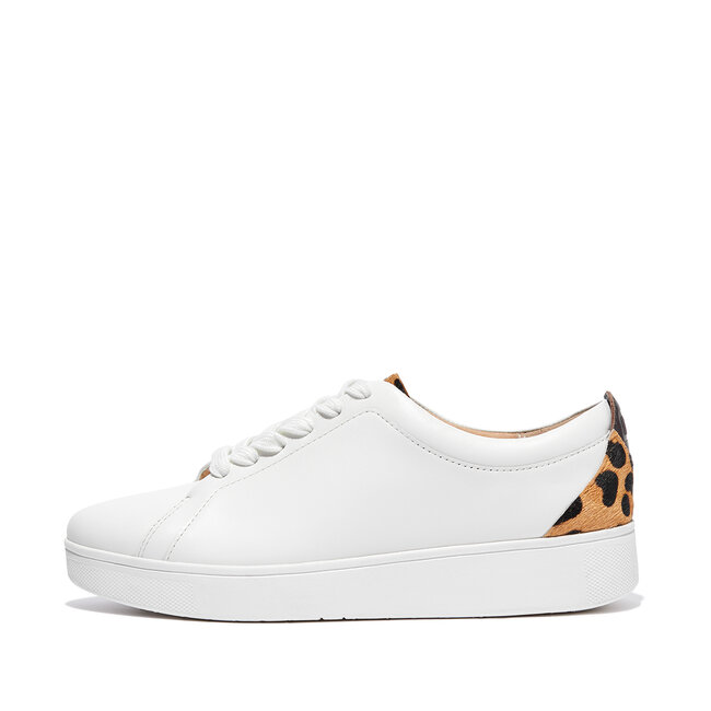 Rally Leopard-Back Leather Sneakers