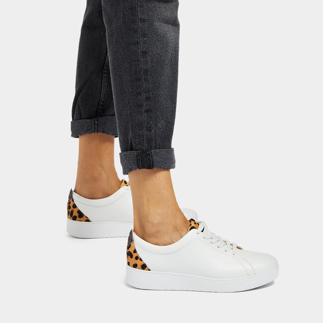 Rally Leopard-Back Leather Sneakers