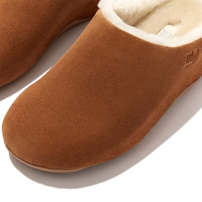 Shuv Shearling-Lined Suede Clogs