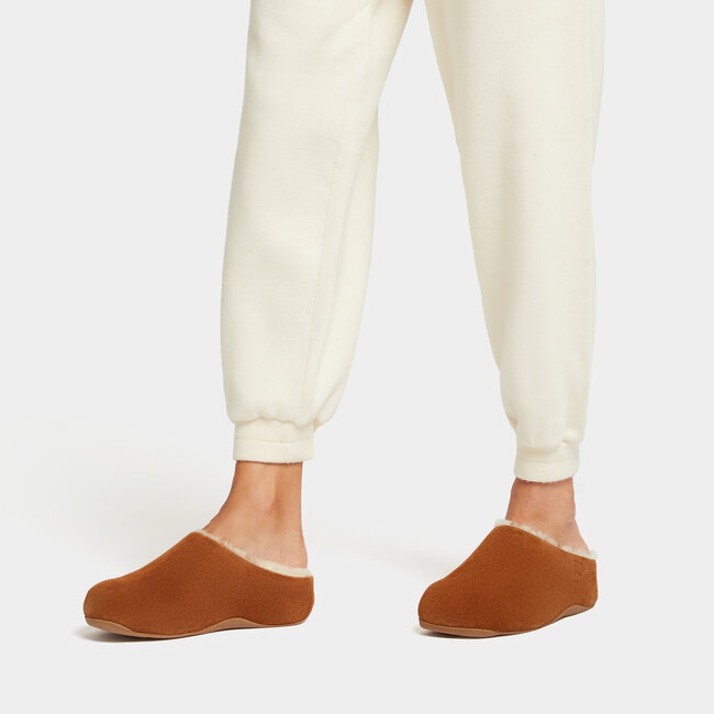 Shuv Shearling-Lined Suede Clogs