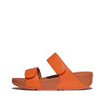 Lulu Adjustable Leather Slides