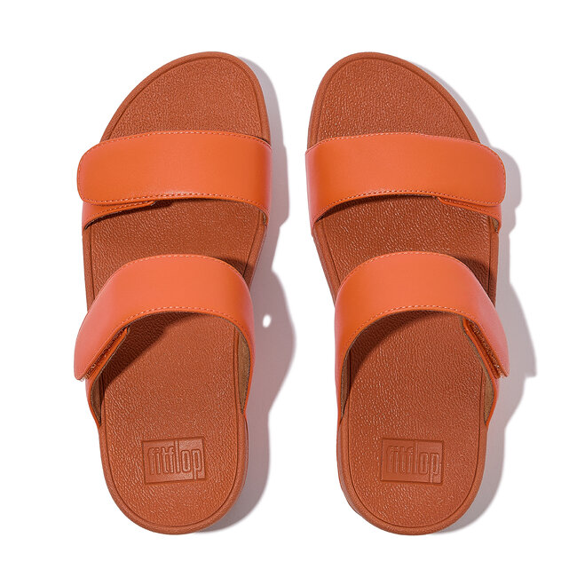 Lulu Adjustable Leather Slides