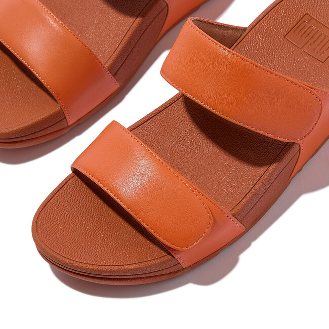 Lulu Adjustable Leather Slides